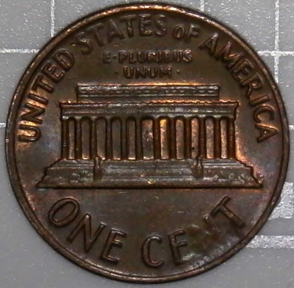 1971-D-Lincoln-Memorial-Cent-Struck-Through-Grease-And-Grit